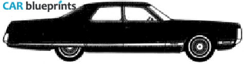 1972 Chrysler New Yorker Brougham 4-door Sedan blueprint