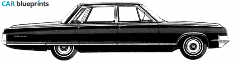 1965 Chrysler New Yorker Town Sedan blueprint