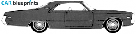 1971 Chrysler Newport 2-door Hardtop Coupe blueprint