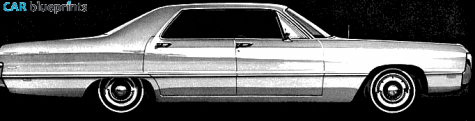 1969 Chrysler Newport 4-door Hardtop Sedan blueprint