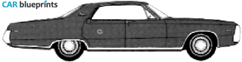 1970 Chrysler Newport 4-door Hardtop Sedan blueprint