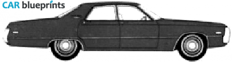 1971 Chrysler Newport 4-door Sedan blueprint