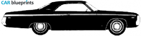 1970 Chrysler Newport Custom 2-door Hardtop Coupe blueprint