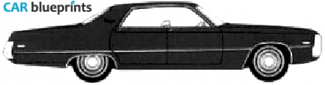 1971 Chrysler Newport Custom 4-door Hardtop Sedan blueprint