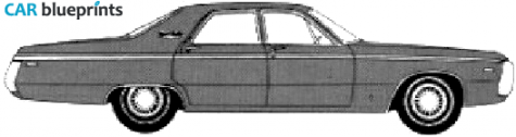 1970 Chrysler Newport Custom 4-door Sedan blueprint