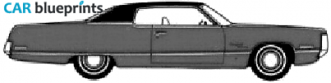 1972 Chrysler Newport Royal 2-door Hardtop Sedan blueprint