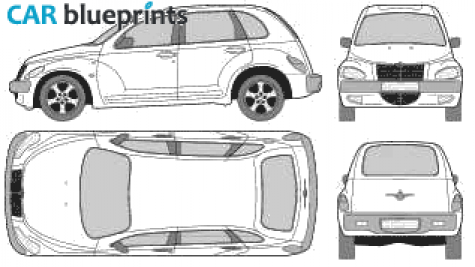 2001 Chrysler PT Cruiser Wagon blueprint