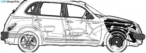 2003 Chrysler PT Cruiser Hatchback blueprint