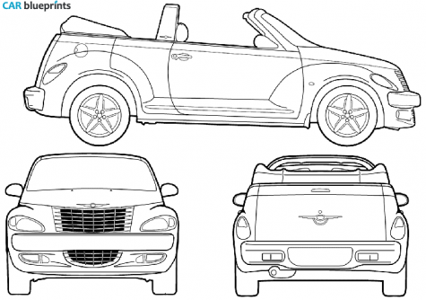 2005 Chrysler PT Cruiser Cabriolet blueprint