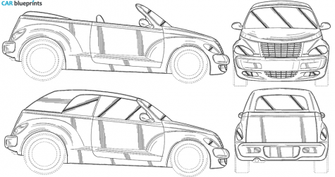 2005 Chrysler PT Cruiser Cabriolet blueprint