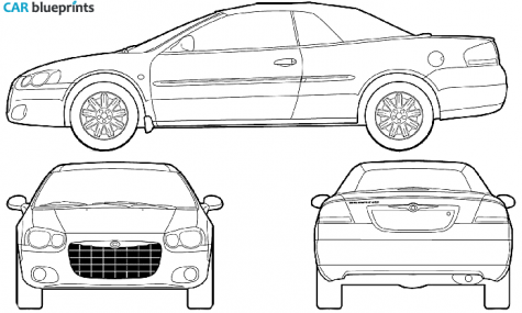 2005 Chrysler Sebring Cabriolet blueprint