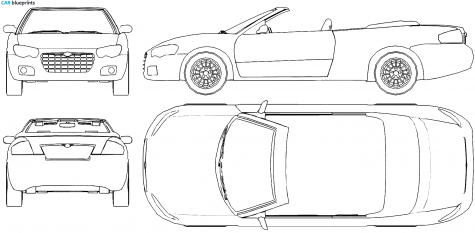 2006 Chrysler Sebring Cabriolet blueprint