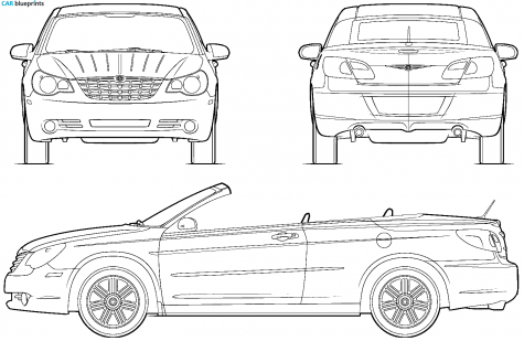 2007 Chrysler Sebring Cabriolet blueprint