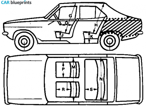 1977 Chrysler Sunbeam Sedan blueprint