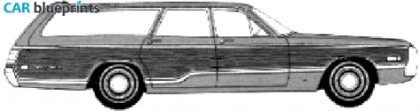 1970 Chrysler Town and Country Wagon blueprint