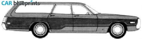 1971 Chrysler Town and Country Wagon blueprint