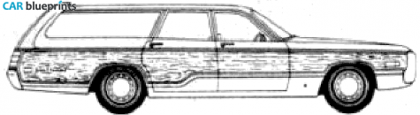 1971 Chrysler Town and Country Wagon blueprint