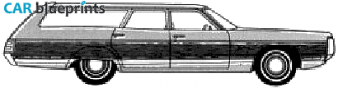 1972 Chrysler Town and Country Wagon blueprint