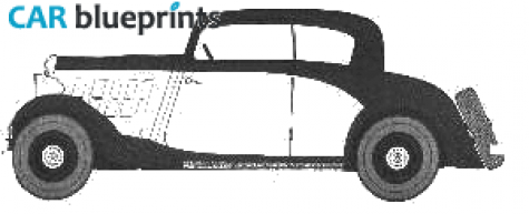 1932 Citroen 15CV Coach Wagon blueprint