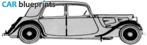 1936 Citroen 7A Traction Avant Wagon blueprint