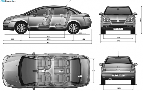 2006 Citroen C4 Pallas Sedan blueprint