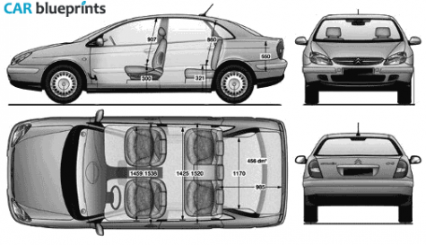 2001 Citroen C5 Hatchback blueprint