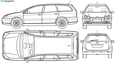 2006 Citroen C5 Break Wagon blueprint