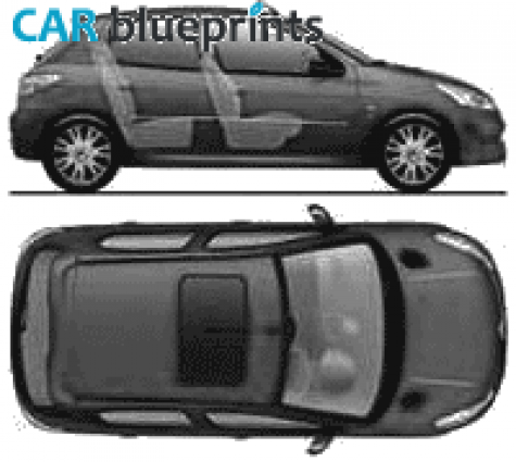 2006 Citroen C2 China Hatchback blueprint