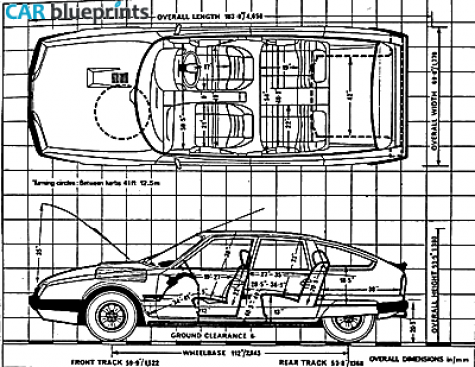 1982 Citroen CX GTI Hatchback blueprint