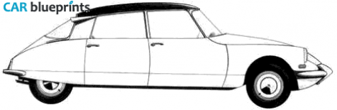 1967 Citroen DS 19 Hatchback blueprint