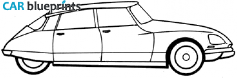 1967 Citroen DS 19 Hatchback blueprint