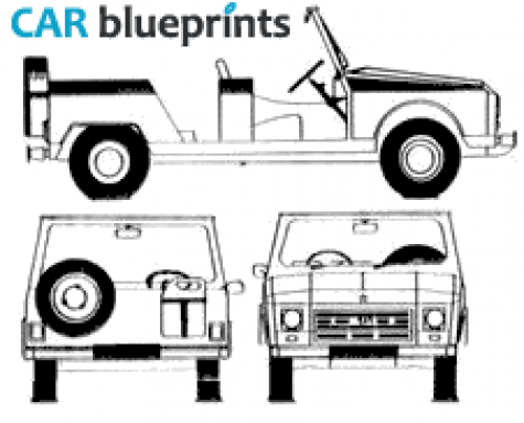 1973 Citroen FAF Patrol Cabriolet blueprint