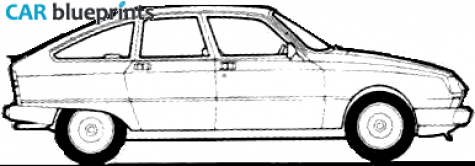 1981 Citroen GSA Sedan blueprint