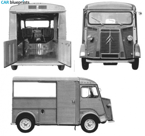 1947 Citroen H68 Van blueprint