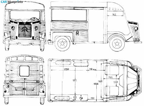 1947 Citroen HY Van blueprint