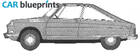 1970 Citroen M35 Coupe blueprint