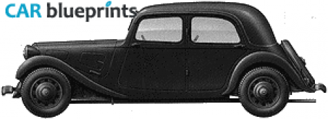 1942 Citroen Traction 11CV Sedan blueprint