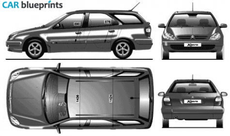 2000 Citroen Citroen Xsara Break Wagon blueprint