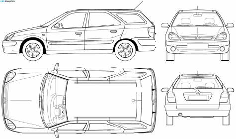 2005 Citroen Xsara Break Wagon blueprint