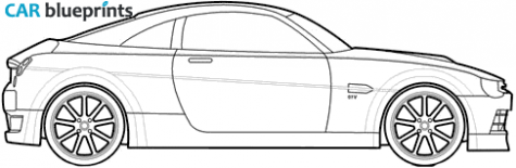 2006 Connaught Type D GT Syracuse Coupe blueprint