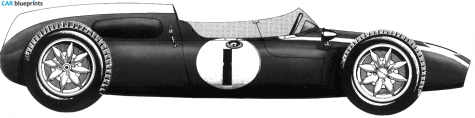 1960 Cooper Climax T53 OW blueprint