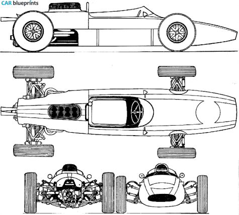 1963 Cooper F1 GP OW blueprint