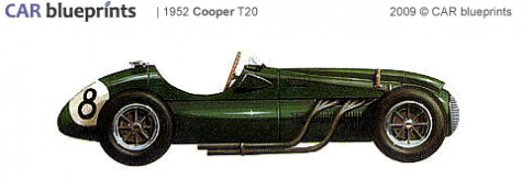 1952 Cooper T20 F1 OW blueprint