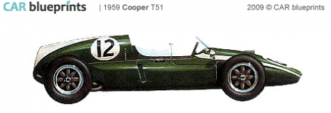 1959 Cooper T51 F1 OW blueprint