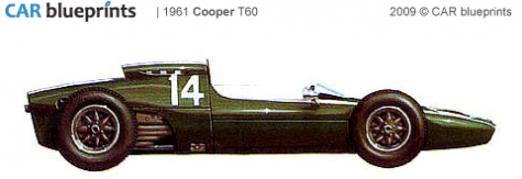 1961 Cooper T60 F1 OW blueprint