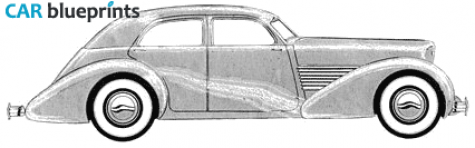 1936 Cord 810 Westchester Sedan blueprint