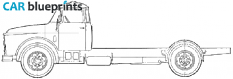 1960 DAF Torpedo LWB Truck blueprint