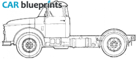 1960 DAF Torpedo SWB Truck blueprint