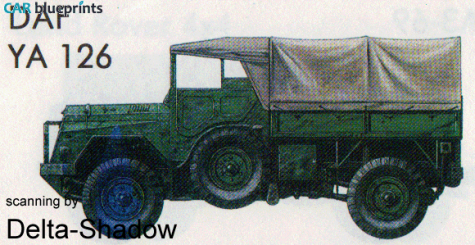 1955 DAF YA 126 Wagon blueprint