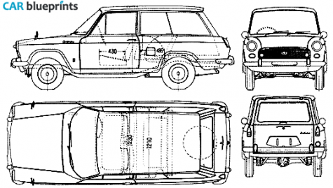 1965 Daihatsu Compagno Wagon blueprint